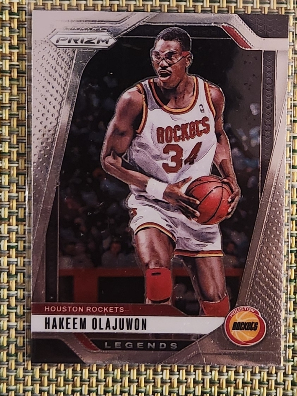 Hakeem Olajuwon Houston Rockets Prizm Legends Basketball Card